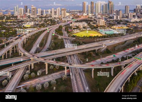 Highway bridges in Miami, USA Stock Photo - Alamy