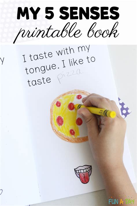 My 5 Senses Printable Book for Kids - Fun-A-Day!