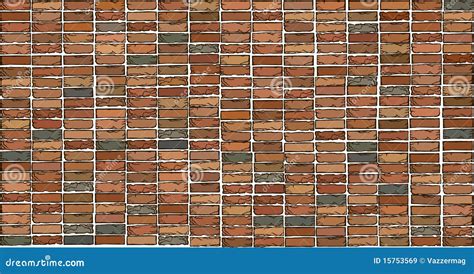 Brick wall texture.Drawing stock vector. Illustration of brown - 15753569