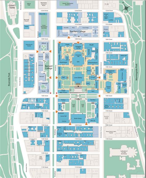 Columbia University Campus Map: A Beginner's Guide - World Map Colored Continents