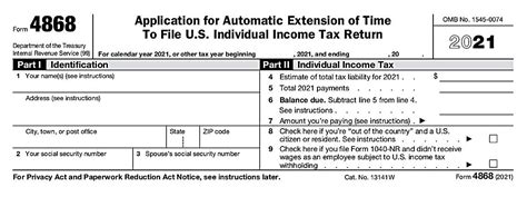 What Is an IRS 4868 Form? [Free PDF]