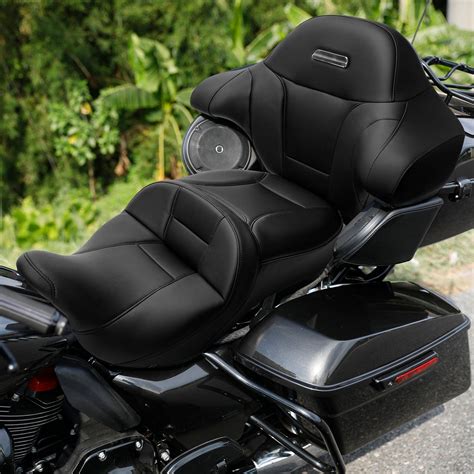 C.C. RIDER King Passenger Backrest King Tour Pack Trunk Backrest For Touring Road Glide Electra ...