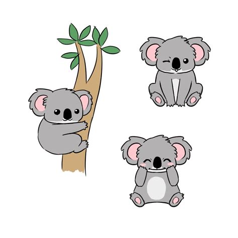 Cute Simple Koala Drawing ~ Koala Clipart Easy, Koala Easy Transparent Free For Download On ...