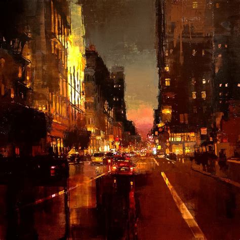 Jeremy Mann | City painting, Cityscape painting, Cityscape art