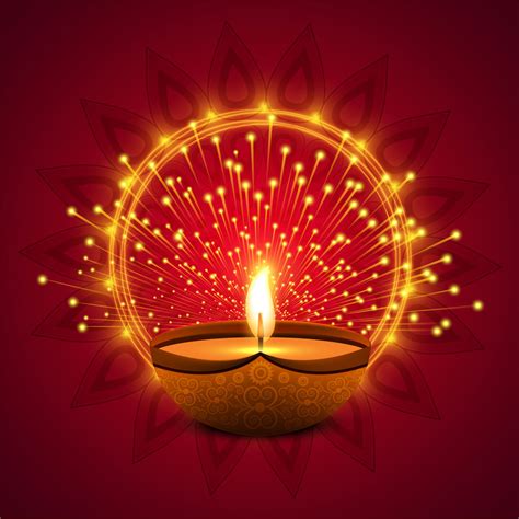 Happy diwali diya oil lamp festival background illustration 250085 Vector Art at Vecteezy