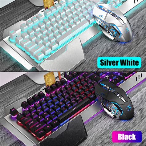 K680 2.4G Wireless Gaming Keyboard & Mouse Set Rechargeable RGB ...