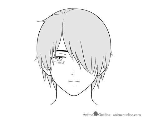 Anime Guy Face Drawing : Face Sketch Male Drawn Drawing Step Deviantart ...