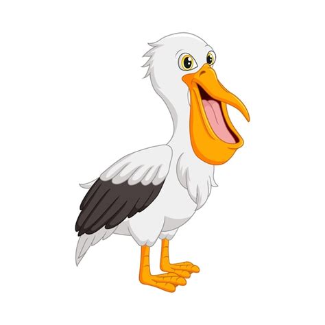 Premium Vector | Cartoon funny pelican