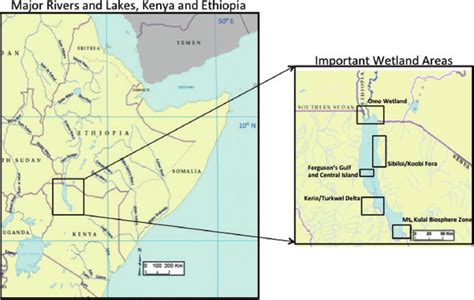 Lake Turkana Africa Map