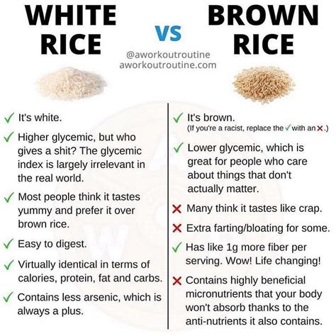 Brown Rice Vs White Rice Nutrition - Mocksure