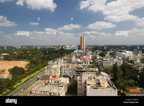 INDIA, Karnataka, Bangalore: City Center and MG Road Area Aerial from Stock Photo: 21308390 - Alamy