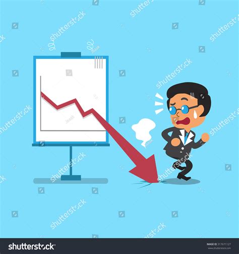 Cartoon Businessman Red Arrow Chart Stock Vector (Royalty Free) 317671127 | Shutterstock