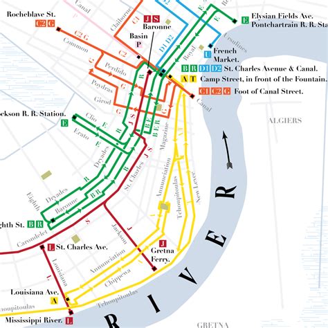 New Orleans Streetcar Map 2024 - Edithe Christalle