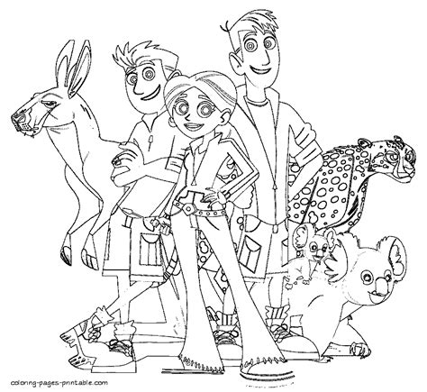 Printable coloring pages Wild Kratts || COLORING-PAGES-PRINTABLE.COM