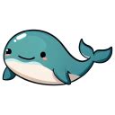 Cute Whale Icon | Cute Animal Iconpack | Icon Archive