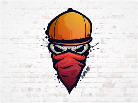 Graffiti Skull Logo by Sacha Nati on Dribbble