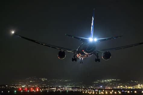 Boeing, Airplane, Aircraft, Boeing 777, Night, Airport, Runway, Landing Wallpapers HD / Desktop ...