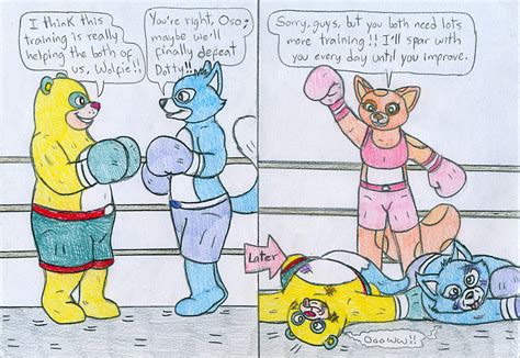 Boxing Special Agent Oso, Wolfie and Dotty by Jose-Ramiro on DeviantArt