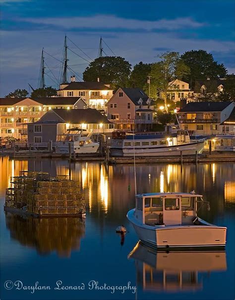 The soft evening light settles in over Boothbay Harbor, Maine. Photo by Darylann Leonard ...