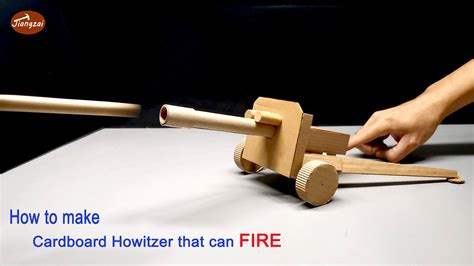 How to make cardboard Cannon that can fire | cardboard crafts howitzer DIY | How to make ...