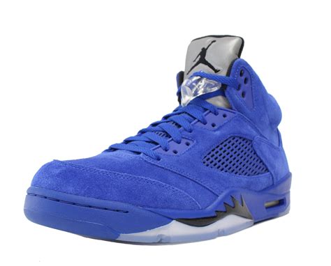 AIR JORDAN 5 RETRO V SZ 10 GAME ROYAL BLUE SUEDE FLIGHT SUIT 136027 401 - Walmart.com