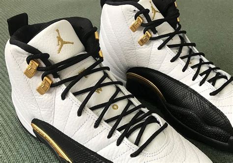 Air Jordan 12 Royalty White Black Metallic Gold Release Date | SneakerNews.com