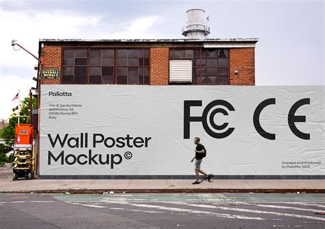 Free Wall Poster Mockup :: Behance