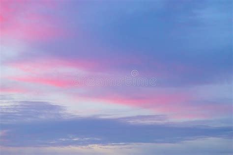 Pastel Sunset Sky in Pink, Purple and Blue Stock Photo - Image of ...