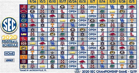 Football Printable Schedule