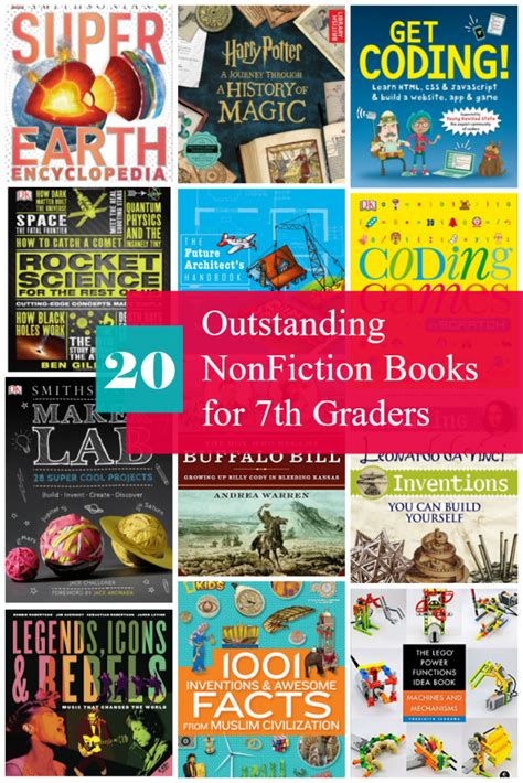 20 Good Nonfiction Books for 7th Graders to Read - Middle Grade Reads