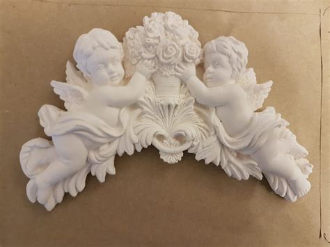 Architectural Ornate Arch Plaster Cherub Angel Wall Plaque Shabby Chic Moulding WP46 – Plaster ...