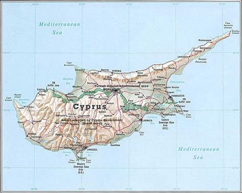 Map of Cyprus