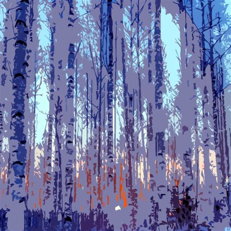 New Abstract Of Winter Trees | Abstract, Artwork, Abstract artwork