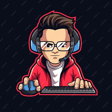 Premium Vector | Gamer streamer mascot logo vector illustration