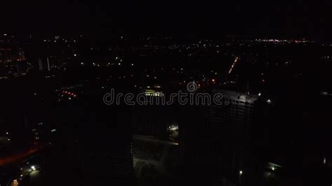 Aerial View of the Night City. Stock Video - Video of construction, urban: 263529595