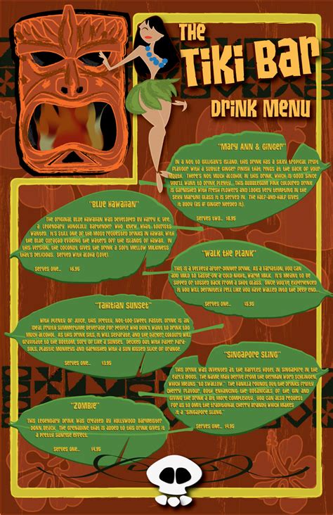 TiKi Bar Drink Menu by Shaneosan on DeviantArt