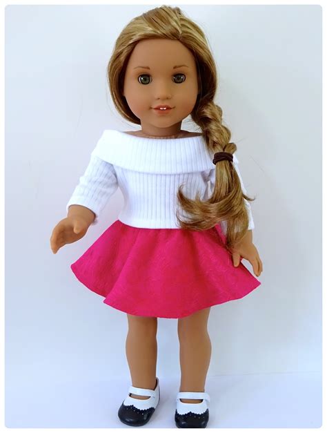 Doll Clothes Patterns by Valspierssews: Skater Skirt Doll Clothes Pattern for American Girl Doll ...