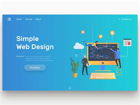 Simple Web Design by Milos Ristic on Dribbble