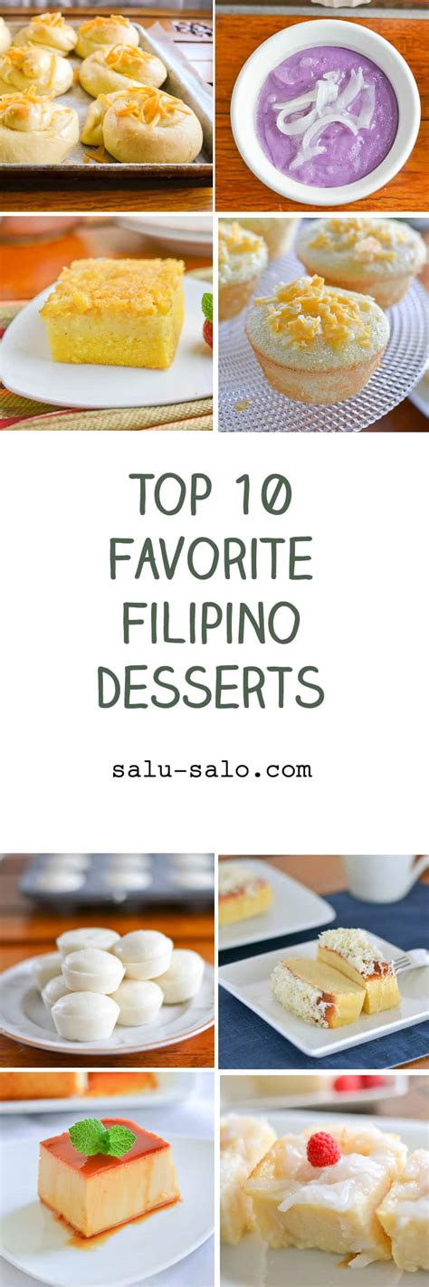 Top 10 Favorite Filipino Desserts - Salu Salo Recipes