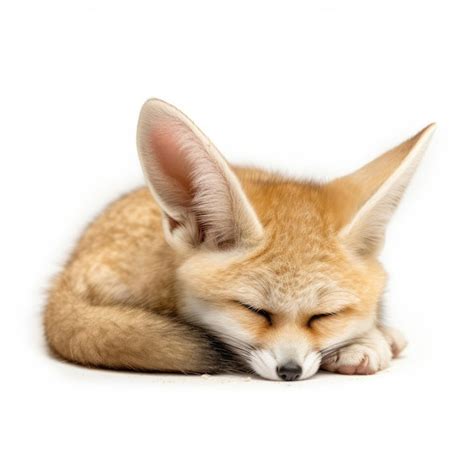 Premium AI Image | Sleeping Fennec Fox