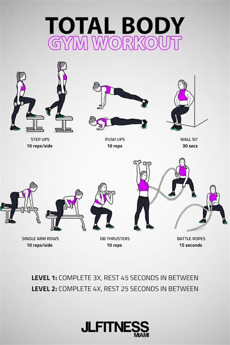 Total Body Gym Workout For Women | JLFITNESSMIAMI