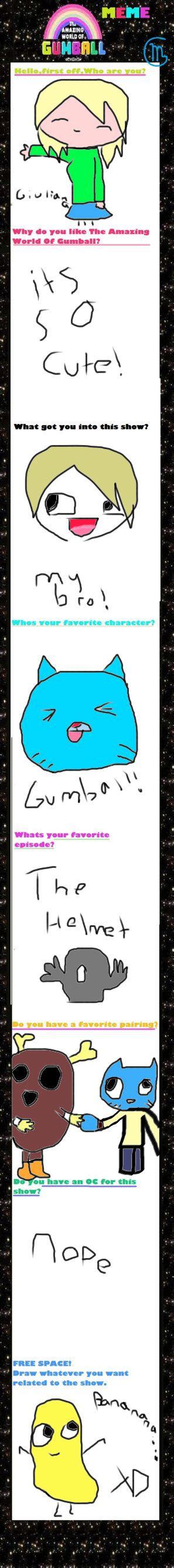 gumball meme by RegularShowCP on DeviantArt