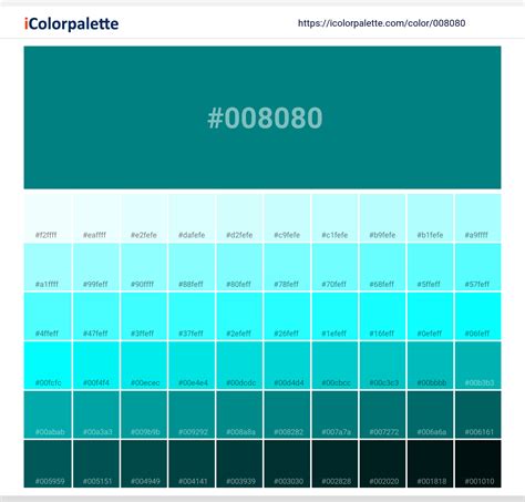 Teal information | Hsl | Rgb | Pantone