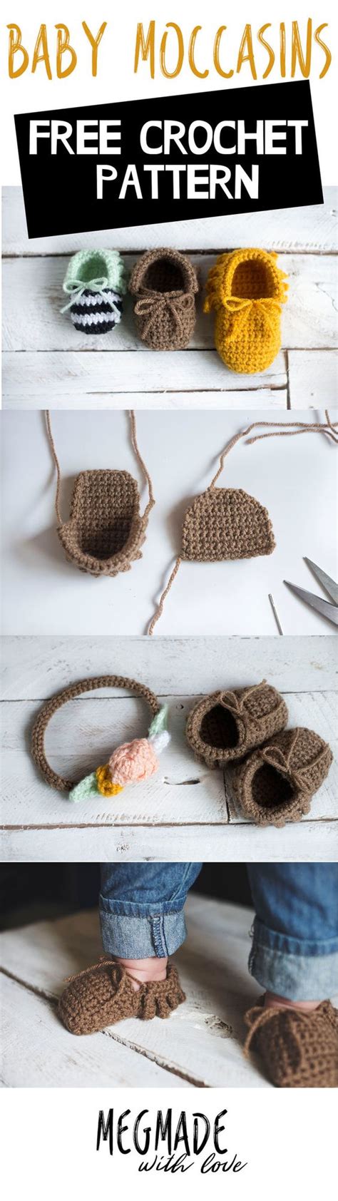 My Hobby Is Crochet: Crochet Baby Moccasins Pattern