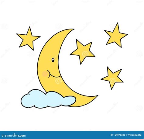 Moon Cartoon Clipart