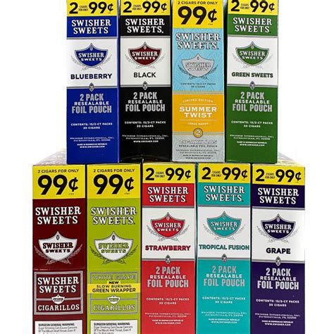 Swisher Sweets are a unique blend of quality tobaccos, natural and artificial flavors, producing ...