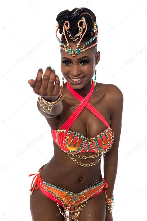 Woman in a carnival costume — Stock Photo © stockyimages #77467948