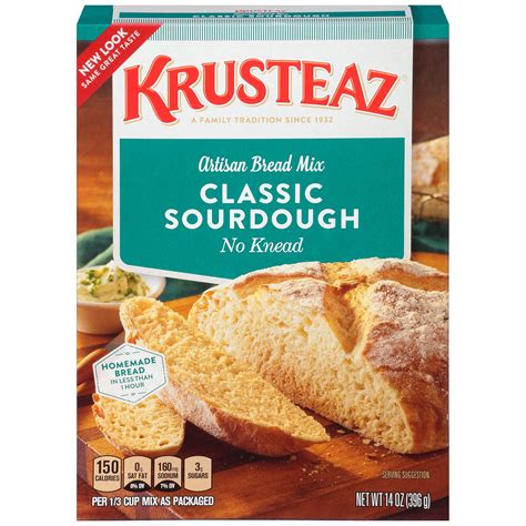 Krusteaz® No Knead Classic Sourdough Artisan Bread Mix 14 oz. Box ...