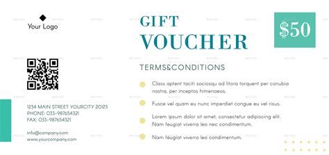 Gift Voucher Terms Conditions Example