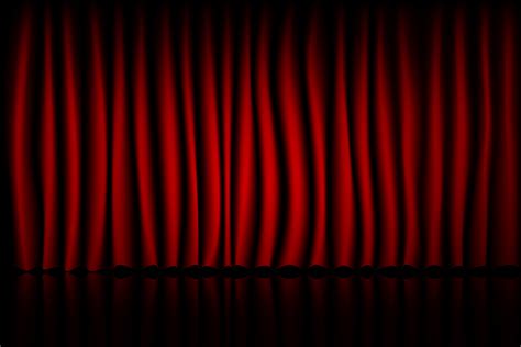 Red Curtain Theater Scene Stage Background. Backdrop with luxury silk velvet. 586433 Vector Art ...